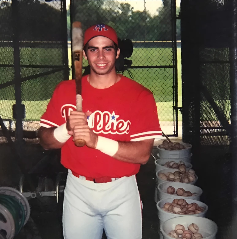 Carlos Rivera playing baseball